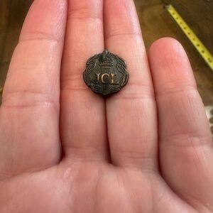 Vintage JCL Torch Pun Junior Class League Sterling Silver Metal Pin